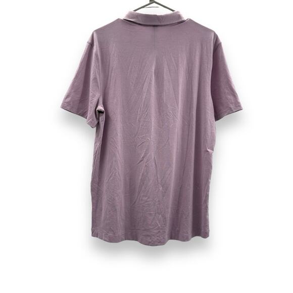 Lululemon Evolution Short‎ Sleeve Polo Shirt in Heathered Lunar Rock Sz L - Picture 4 of 8